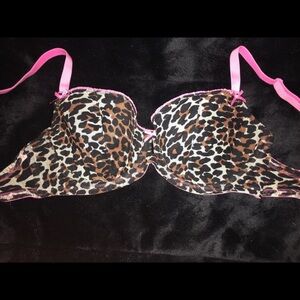Betsey Johnson Leopard Print Bra
